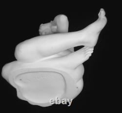 Vtg Art Deco Seated Nude Lady Bisque 8 Porcelain Figurine Karl Tutter Germany