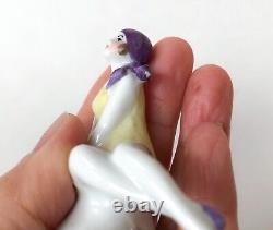 Vtg Bathing Beauty Lady Half Doll Pin Cushion Figurine Porcelain Art Deco German