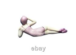 Vtg Bathing Beauty Lady Woman Figurine Porcelain Bisque Doll Art Deco Germany
