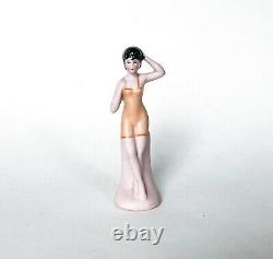 Vtg Bathing Beauty Lady Woman Figurine Porcelain Bisque Doll Art Deco Germany