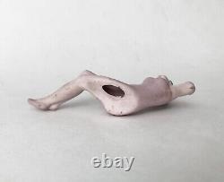 Vtg Bathing Beauty Lady Woman Figurine Porcelain Bisque Doll Art Deco Germany