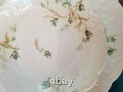 Vtg Haviland Limoges France E. B. Taylor Co. 21pc Luncheon Set Violet Pattern