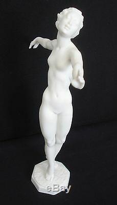 Vtg Hutschenreuther Art Deco Porcelain Dancing Nude Lady By C. Werner Mint 9.25