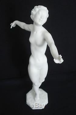 Vtg Hutschenreuther Art Deco Porcelain Dancing Nude Lady By C. Werner Mint 9.25