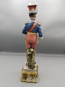 Vtg Italy Cappe Merli King's Factory Porcelain Figurine Napoleonic Soldier 11
