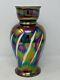 Vtg M Rosenbaum Sons Bavaria Porcelain Rainbow Iridescent 12 Art Deco Vase Vhtf