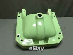 Vtg Mid Century Art Deco Ceramic Jade Green Apple Porcelain Bath SInk 328-19E