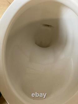 Vtg Mid Century Ceramic White Art Deco Porcelain Toilet Tank Lid Bath 624-23E