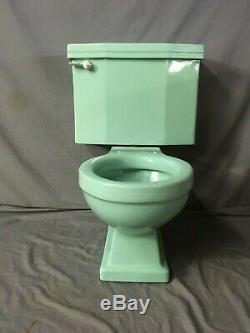 Vtg Mid Century Jadeite Ming Green Porcelain Toilet Standard WE SHIP 403-19E