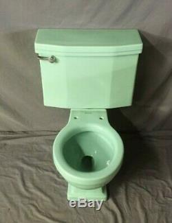 Vtg Mid Century Jadeite Ming Green Porcelain Toilet Standard WE SHIP 403-19E