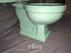 Vtg Mid Century Jadeite Ming Green Porcelain Toilet Standard WE SHIP 403-19E