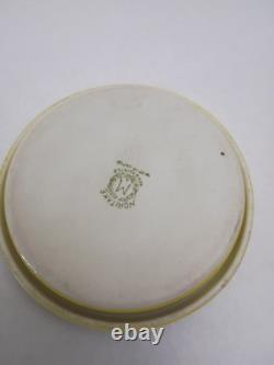Vtg Noritake Art Deco Puff Powder Compact Porcelain 3.25 Flapper Green Mark