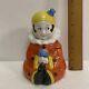 Vtg Pierrot Inkwell Ink Well Ashtray Porcelain Clown Figurine Art Deco Germany