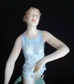 Vtg Rosenthal Runner With Saluki Porcelain Figurine #1607 G Oppel C. 1936 Mint