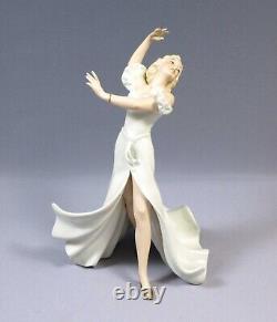 WALLENDORF SCHAUBACH FIGURINE ART DECO Porcelain Ballerina Dancer Girl BIRKS