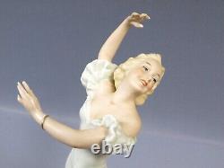 WALLENDORF SCHAUBACH FIGURINE ART DECO Porcelain Ballerina Dancer Girl BIRKS