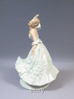 WALLENDORF SCHAUBACH FIGURINE ART DECO Porcelain Ballerina Dancer Girl LARGE