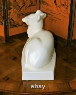 WEDGEWOOD JOHN SKEAPING PORCELAIN DEER Figurine Moonstone ART DECO Scarce