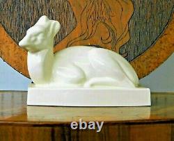 WEDGEWOOD JOHN SKEAPING PORCELAIN DEER Figurine Moonstone ART DECO Scarce