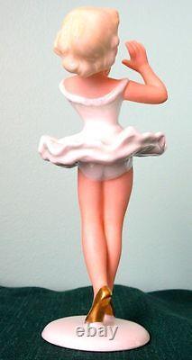 Wallendorf Art Deco Lovely Ballerina Porcelain 5.5 Figurine Germany