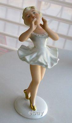 Wallendorf Art Deco Lovely Ballerina Porcelain 5.5 Figurine Germany