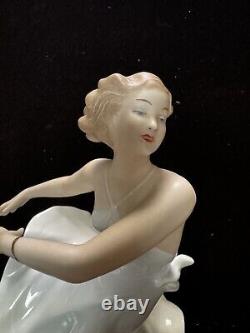 Wallendorf Dancing Ballerina Porcelain Figurine