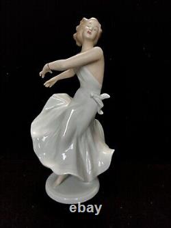 Wallendorf Dancing Ballerina Porcelain Figurine