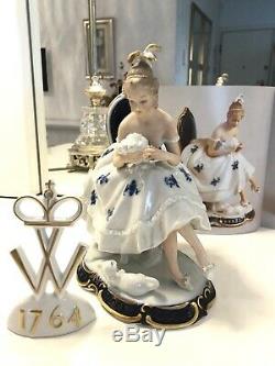 Wallendorf porcelain figurine Bouquet Germany Schaubach Kunst ballerina dancer