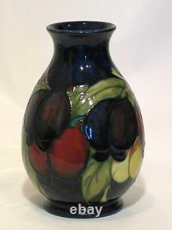 William Moorcroft Wisteria Plum 6 Inch Vase