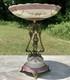 Wong Lee Pink Art Deco Porcelain & Bronze Young Maiden Pedestal Bowl
