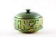 Zsolnay Jewel Box With Top Eosin Green Gold Art Deco Hungary Porcelain