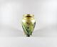 Zsolnay, Antique Art Deco Green Eosin Glazed Porcelain Vase 6 (j091)