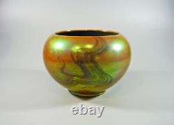 Zsolnay, Art Deco Green Eosin Glaze Plant Holder Pot, Antique Porcelain! (i153)
