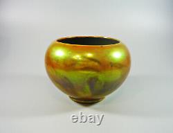 Zsolnay, Art Deco Green Eosin Glaze Plant Holder Pot, Antique Porcelain! (i153)
