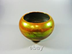 Zsolnay, Art Deco Green Eosin Glaze Plant Holder Pot, Antique Porcelain! (i153)