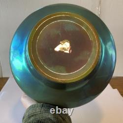 Zsolnay Pottery Porcelain Eosin Bowl Reticulated Dish Art Deco HUGE 8x4